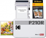 KODAK Mini 2 Retro 4PASS Mobile Photo Printer 5.3 x 8.6 cm Pack of 68 Sheets White