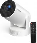 Beautiebeam projektor Full HD 1080P mini projektor 4K, automaatne keystone korrektsioon, mini projektor 180&deg; p&ouml;&ouml;ramine videoprojektor toetab 2.4/5G Dual WiFi6, Bluetooth5.0 Android11/OS11, Outdoor Home