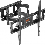 RICOO TV seinakinnitus Tilt Swivel S6244 Universal LED Curved QLED QE 4K LCD OLED SUHD UHD Television Mount Rack Paindlik Reguleeritav pikendatav k&auml;e kinnitus / 30" - 65" tolli / VESA 400x400 / must