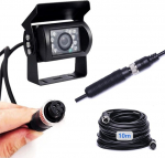 Tagurduskaamera 4 Pin Aviation Plug 10 m kaabel, 18 IR &ouml;ine n&auml;gemine koos juhtjoonega IP69 veekindel tagurduskaamera bussi/auto/veoauto/haagise/veoauto/raskeveo 12V-24V Kaamera