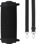Lebakort Silikoonist kandekott JBL Flip 7 veekindlale kaasaskantavale k&otilde;larile (must)