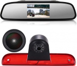 18 mm objektiivi tippkvaliteediga tagurduskaamera + 4,3-tolline auto tahavaatepeegel pidurituli auto katuse tagurduskaamera &auml;ri MPV SUV Van/Fiat Ducato X250 X290 Bus Box/Peugeot Boxter/Citroen Jumper 2006