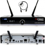 Octagon SF8008 UHD 4K Supreme Combo Receiver, satelliitkabel & DVB-T2 vastuv&otilde;tja, E2 Linux & Define OS, PVR salvestusfunktsiooniga, M.2 M Key, Gigabit LAN, Bluetooth, kaardilugeja, Sat to IP, WiFi WLAN