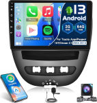 2G + 64G Android 13 autoraadio Toyota Aygo/Peugeot 107/Citroen C1 2004-2014, 10,1-tolline puutetundlik stereos&uuml;steem, traadita Carplay & Android Car/GPS/WiFi/Bluetooth/EQ/FM RDS raadio