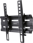 Hama TV Wall Mount Tiltable Flat (TV Wall Mount 19-48 tolli, VESA 50 x 50 kuni VESA 200 x 200, kuni 25 kg, madal seinak&otilde;rgus, Easy Fix System, koos Fischer t&uuml;&uuml;blite ja puurimisskeemiga) Mustanahaline