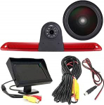 1280 x 720 Pixel Super HD piduritulede tagurduskaamera komplekt koos 4,3-tollise LCD monitoriga, &ouml;ise n&auml;gemise tagurduskaamera asendus Mercedes Sprinter W906 W907 W910 316 CDI/VW Crafter Caravelle jaoks