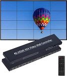 Videoseina kontroller 4x4 4K videoseina kontroller 24 splaissimisrežiimiga RS232, 180&deg; p&ouml;&ouml;ramine, heli v&auml;ljav&otilde;tja HD multimeedia liidesega videosplaisser toetab 1 sisendit ja 16 v&auml;ljundit.