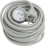 Debflex 335262 Plastikmantliga pikenduskaabel HO5VV-F 3G1.5, rippuv, 10 m, hall