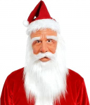 J&otilde;uluvana mask koos habemega Lateks t&auml;iskasvanud meeste kost&uuml;&uuml;m naljakas 3D universaalne mask naljakas uusaasta maskeerimine Cosplay perekonna pidustused teema pidu