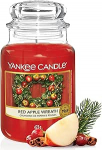 Yankee Candle Red Apple Wreath suur purgik&uuml;&uuml;nal P&otilde;lemisaeg kuni 150 tundi
