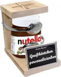 Nutella 450 g klaasiga personaliseeritud lusikas - naljakas kingitus meestele naistele pulmadele s&uuml;nnip&auml;evale j&otilde;uludele - Nutella - kingiidee