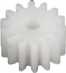 GTPBAO 1 St&uuml;ck POM 1,25 Modul 19 Z&auml;hne flaches Stirnrad 10 mm Dicke Kunststoff gerade Z&auml;hne Ritzel 1,25 m 19 Z&auml;hne zylindrisches Zahnrad Lenkungshardware(11mm)