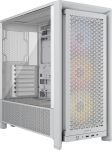 CORSAIR Frame 4000D RS ARGB Modular Mid-Tower ATX PC Case - High Airflow, 3X Pre-Installed RS ARGB Fans, ASUS BTF, MSI Project Zero, Gigabyte Project Stealth - White