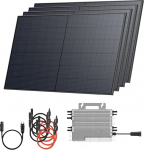 Solarway&reg; Balkonkraftwerk 2000 W komplektne pistikupesa - Viimane 2000 W inverter - P&auml;ikeses&uuml;steemi komplektne komplekt - 500 W p&auml;ikesemoodulid & Envertech & tarvikud