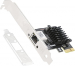 QSFPTEK 2.5Gbase-T RJ45 RTL8125B Network Card (1 Port), 2.5 Gigabit Single RJ45 Port PCI-E Network Card NIC with Realtek RTL8125B for Windows 11/10/8/7, Windows Server, Linux System