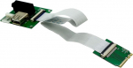 Sintech PCI-E Express X1/UB M.2 A/E v&otilde;tmeadapteri kaart koos FPC-kaabliga