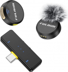 FULAIM X3 Mini Microphone - Wireless Lavalier Microphone with Noise Cancellation, Lapel Microphone USB C for iPhone 15/16, Android & PC - Microphone Mobile Phone for YouTube, Vlogs, Streaming & Live