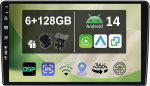 [6G + 128G] IPS 9-tolline Android 14 autoraadio Peugeot Partner 2008-2019 Navi Octa Core'iga [Sisseehitatud CarPlay/Android Auto/DSP/Mirror Link/GPS Navi/360 Camera/Bluetooth 5.0/WiFi/USB