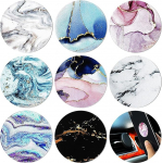 8 tk &uuml;mmargune metallplaadi hoidja mobiiltelefoni magnethoidjale, magnetiline autokinnitus, mis &uuml;hildub magnetiliste autokinnitustega, kleebised (marmorne stiil)