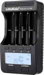 LiitoKala Lii-500 18650 4-kohaline LCD-ekraaniga kiirlaadija, intelligentne universaalne laadija 26650 26700 21700 AA AAA laetavale akule Touch Button Test aku mahutavus