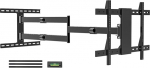 Teleri seinakinnitus p&ouml;&ouml;rlev 1200 mm ekstra pika liigendvarrega telerile 37-75-tollise LCD/LED/OLED teleri jaoks, kallutatav, p&ouml;&ouml;ratav ja p&ouml;&ouml;ratav telerihoidik, max VESA 600 x 400 mm, kuni 45 kg kaaluga