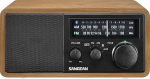 Sangean WR-11 Retro lauaradio FM/AM tuuneriga - k&otilde;rvaklapipesa - puidust korpus pruun