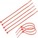 TERF 10 Pack kaablipaelad 530mm x 9.0mm Premium Nailon Secure Self Locking Mechanism Plastic Ties for Home, Office, Garden, Garage, Workshop, DIY, Red (punane)