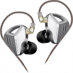 keephifi KZ ZVX 10mm Dual Cavity Liner Dynamic Driver Metal Housing Wired K&otilde;rvaklapid koos eemaldatava 2 Pin h&otilde;betatud kaabliga Audiophile muusikutele (h&otilde;bedane)