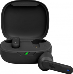 JBL Wave 300 TWS True-Wireless In-Ear Bluetooth-k&otilde;rvaklapid mustas v&auml;rvitoonis - sisseehitatud mikrofoniga juhtmevabad k&otilde;rvaklapid - kuni 26 tundi kestev muusika voogesitus - koos laadimiskohvriga