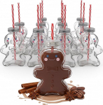 Novaliv 12 x kruusid Gl&ouml;givein 440 ml Isikup&auml;rastatud j&otilde;ulukruus koos k&otilde;rrega - Piparkoogimehike kui Gl&ouml;giveinitass - J&otilde;ulupuu kuusepalli motiiviga kruus J&otilde;ulupuu kuusepalliga j&otilde;ulutassid K&auml;esoojendaja kruusid