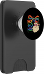 Retro-Regenbogen-Weihnachtsmann, lustiges Urlaubs-Design PopSockets PopWallet f&uuml;r MagSafe