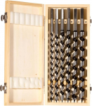fischer Auger Drill Bit Set, 10-20 mm l&auml;bim&otilde;&otilde;duga, erinevate suurustega puurimispuuride komplekt, t&ouml;&ouml;riist s&uuml;gavate aukude puurimiseks pehmesse ja k&otilde;vasse puitu, 6 tk.