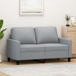 ShGaxin 359155 2-Seater Sofa, Light Grey, 120 cm Fabric, Sofas & Couches, Sofa Living Room, Sofa for Teenager's Room, Relaxing Sofa, Sofa for Bedroom, Upholstered Sofa