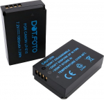 2 x Canon LP-E12 PREMIUM asendusaku Dot.Foto - 7.2v / 875mAh - 2-aastane garantii [Vaata kirjeldust &uuml;hilduvuse kohta]