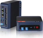 wo-we P8 Gaming Mini PC, AMD Ryzen 5 7640HS (kaotab 6600H / 6800U); 32GB (2x16GB) DDR5 1TB PCIe 4.0 SSD, Radeon 760M mini arvuti (6C/12T, kuni 5.0 GHz), dual 2.5GbE LAN WIFI6E/BT5.2 USB4, USB4