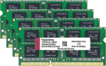 DDR3 / DDR3L 32GB komplekt (8GBx4) S&uuml;learvuti RAM 1600MHz PC3-12800 / PC3L-12800 SODIMM Non-ECC puhverdamata 1.35V / 1.5V 2Rx8 Dual Rank 204 Pin CL11 PC arvuti m&auml;lu uuendamise mooduli m&auml;lukomplekt (roheline)