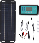 SIXRUN 20 W p&auml;ikesepaneelide laadijad, must p&auml;ikesepaneel koos veekindla MPPT kontrolleriga matkaautode, s&otilde;idukite, reisi telkimise jaoks koos mustade p&auml;ikesepaneelidega