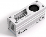 EZDIY-FAB Shield M.2 SSD jahuti sisseehitatud 20mm PWM ventilaatoriga, Premium alumiinium disain, suure j&otilde;udlusega SSD jahuti M.2 2280-le - valge - 1 pakk
