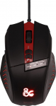 Konix Dungeons & Dragons m&auml;nguhiir PC-le - 6 nuppu - 1,8m kaabel - USB port - must ja punane