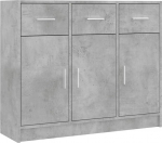 Modernne buffet-lauakapp 3 sahtli ja 3 uksega, vabalt seisev hoiukapp vitriinkapp k&ouml;&ouml;ki, s&ouml;&ouml;gituppa, elutuppa, kontorisse (maastikuline hall)