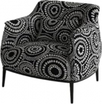 Akzent-Stuhl-Set mit Stahlrahmen und Beistelltisch - perfekt f&uuml;r Wohnzimmer, Balkon, Caf&eacute;, Hotel-Lounge