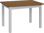 k koma k&ouml;&ouml;gilaud 100 x 60 cm massiivne m&auml;nnipuit valge Uus tootja (Lauaplaat: Tamm)