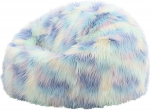 Icon Kingston Classic Faux Fur Beanbag, Unicorn, Bean Bag Adult with Filling, Bean Bag, Fluffy Chair, Lounge Chair, Bedroom, Living Room, Living Room Furniture