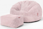 Lounge Pug, klassikaline kott-tool koos v&auml;ljaheitega Corduroy Pink