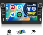 4+64G Android 15 CAMECHO 7-tolline autoraadio Opel Corsa Astra Astra Antara Meriva Zafira Vectra Combo koos juhtmevaba Carplay Android autoga, GPS navigatsiooniraadio HD Bluetoothiga WiFi RDS FM + tagurdamine