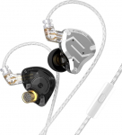 KINBOOFI KZ ZS10 Pro k&otilde;rvaklapid, HiFi 4BA ja 1DD draiveriga, t&auml;iustatud ZS10 Pro eemaldatava 0,75 mm 2-pin 6N OFC kaabliga (koos mikrofoniga, must)