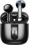 Juhtmevabad Bluetooth 5.4 k&otilde;rvaklapid, k&otilde;rvaklapid 6 ENC-mikrofoniga, Bluetooth-k&otilde;rvaklapid, 60-tunnised juhtmevabad stereok&otilde;rvaklapid, m&uuml;rasummutusega k&otilde;rvaklapid, USB-C, IP5 veekindlad k&otilde;rvaklapid (Mulit Black).
