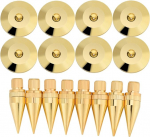 K&otilde;lari jalad, 8 paari 6 x 36 mm vask k&otilde;larite spike isolatsioonistand + p&otilde;randamatt k&otilde;larile, v&otilde;imendile, CD DVD-m&auml;ngijale, plaadim&auml;ngijale, plaadim&auml;ngijale, salvesti, instrumendile