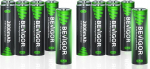 BEVIGOR AA Akkubatterien, 2800mAh 1.2V Akku hohe Kapazit&auml;t AA NiMH wiederaufladbare Batterien, 8 St&uuml;ck, vorgeladen (Packung mit 2)