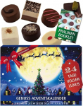 Hallingers Genuss Manufaktur &scaron;okolaadide advendikalender ilma alkoholita - 24 k&auml;sitsi valmistatud premium &scaron;okolaadi &scaron;okolaadi peenestatud kakaost - maiustused kingitus pere lastele t&auml;iskasvanutele - j&otilde;ulukalender 2025